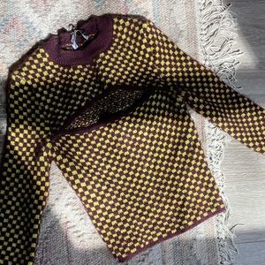 Zara checkered sweater